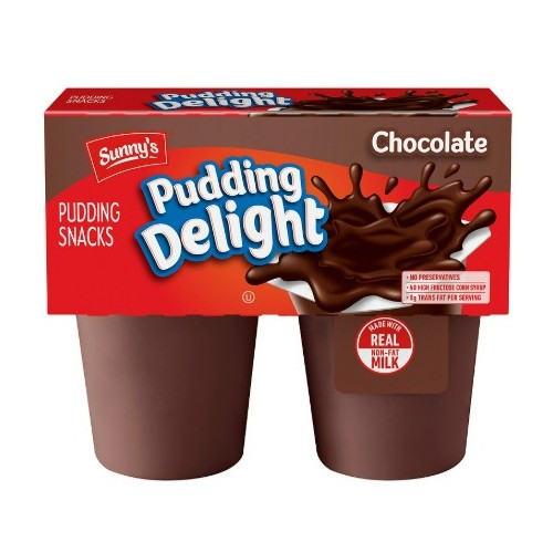 Sunny's Chocolate Pudding Cups, 4pk