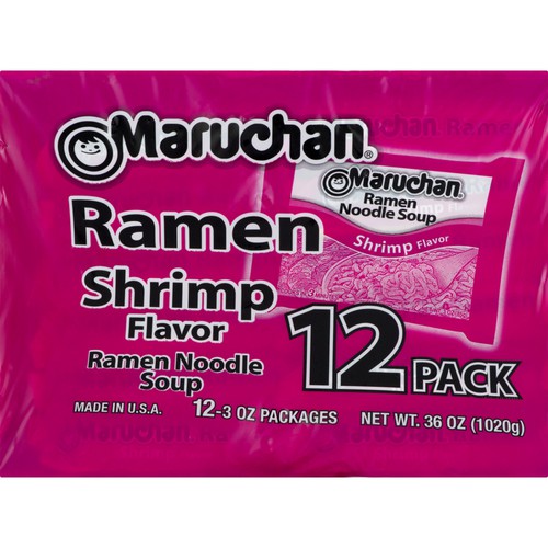 Maruchan Shrimp Flavor Ramen Noodle Soup 12-3 oz. Box