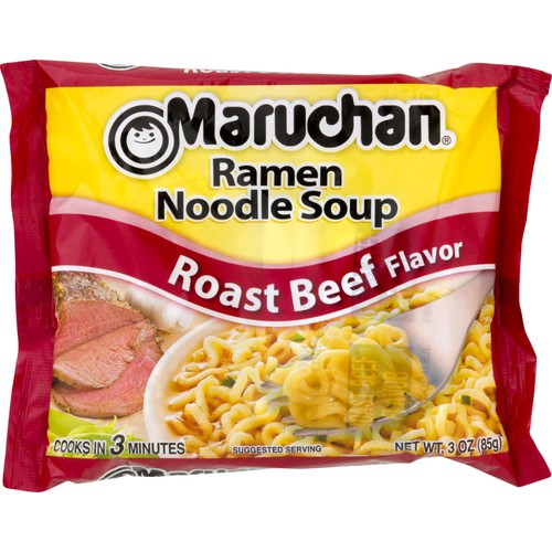 Maruchan  Roast Beef Flavor Ramen Noodle Soup 3 oz. Bag