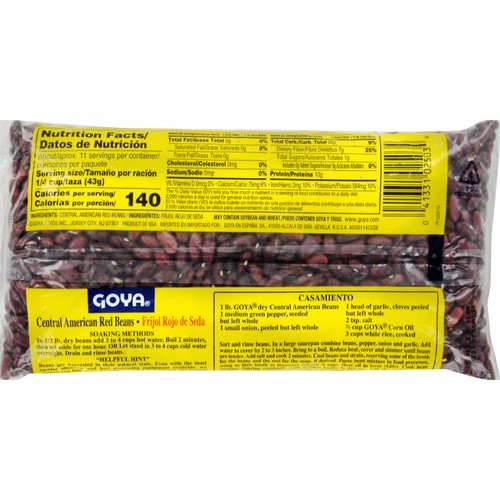 Goya Dry Central American Red Beans 16 oz