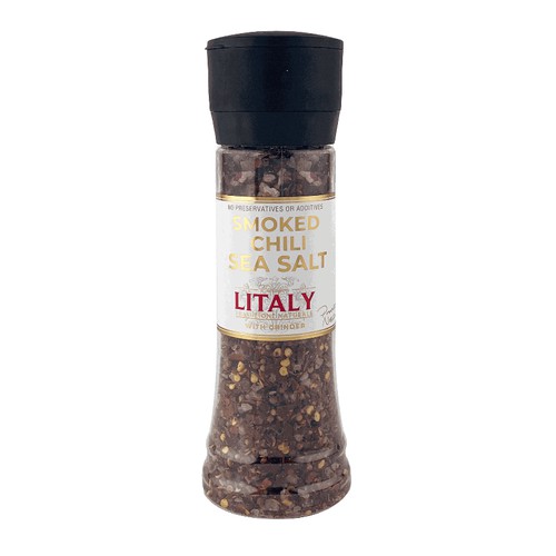 Litaly - Smoked Chili Sea Salt with Grinder