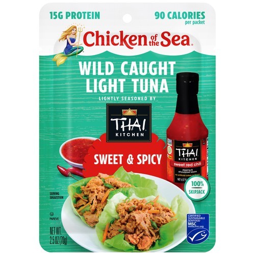 COS Wild Caught Light Tuna Thai Kitchen Sweet & Spicy Pouch 12/2.5
