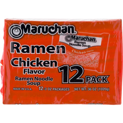 Maruchan Chicken Flavor Ramen Noodle Soup 12-3 oz Bag