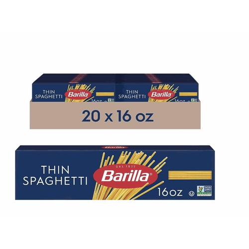 Thin Spaghetti Whole Grain, 20/16oz