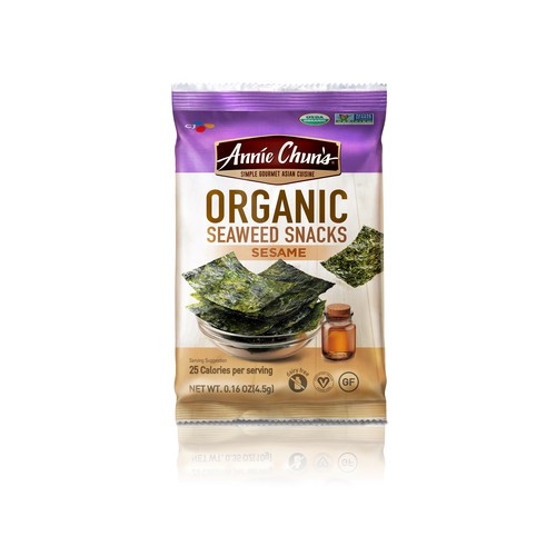 Organic Sesame Seaweed Snack 0.16Ozx12