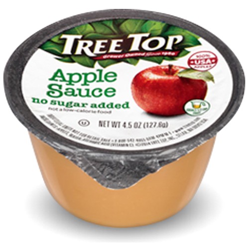 Epallet Tree Top No Sugar Added Apple Sauce 4 5 Oz Cup