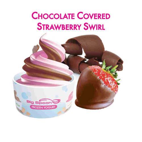 Chocolate Covered Strawberries Frozen Yogurt Cups