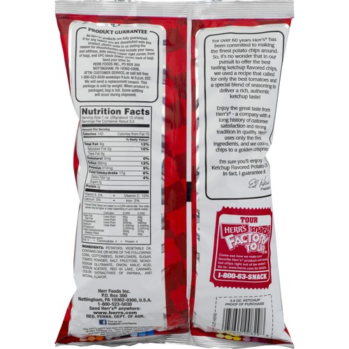 Herr S Herr S Flavored Potato Chips Ketchup Epallet