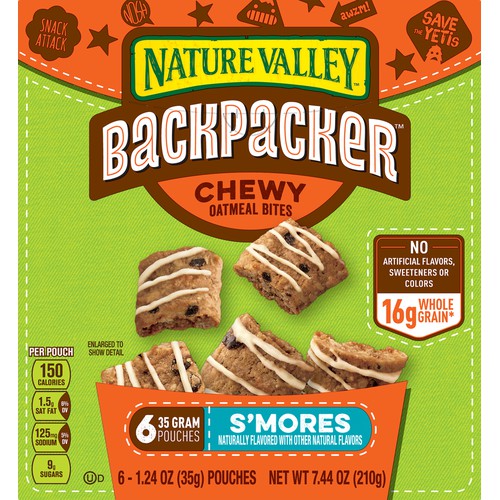 Backpacker Oatmeal Bites, S'mores