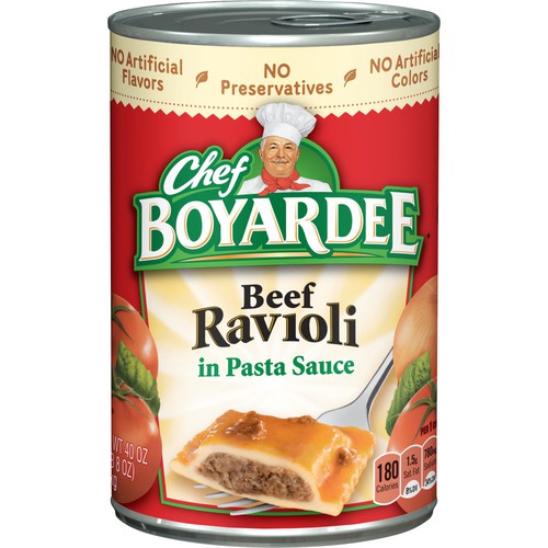 Chef BOYARDEE Beef Ravioli, 40oz Easy-Open Can