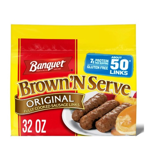 BANQUET BROWN 'N SERVE ORIGINAL SAUSAGE LINKS BAG