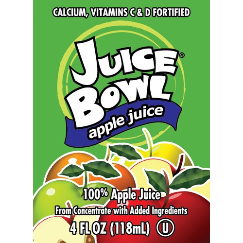 E Pallet Apple Juice 4 oz Juice Box