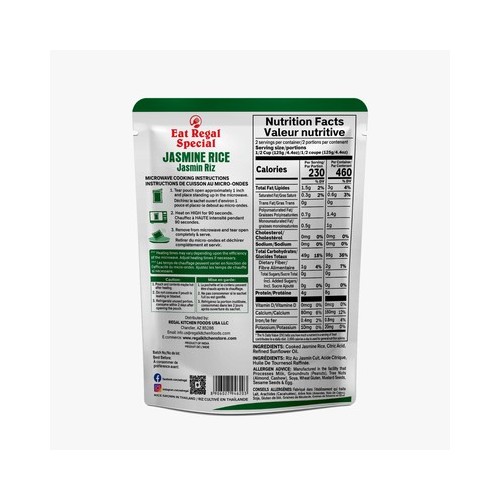 Jasmine Rice Ready to Eat- Regal Kitchen Foods