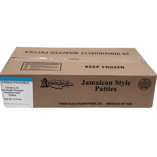 1pk Jamaican Style Beef Patties Mild Indv. Pre-baked