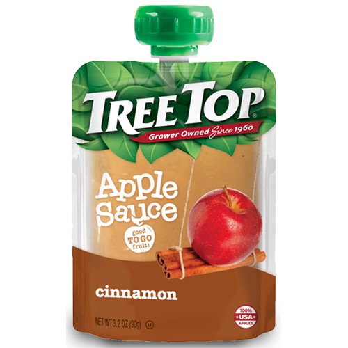 Tree Top Apple Sauce Pouch Cinnamon 40/3.2 oz