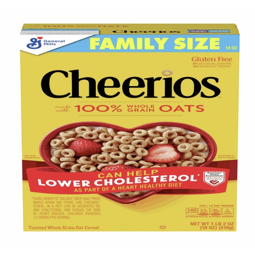 Cheerios(TM) Cereal Box Family Size 18 oz