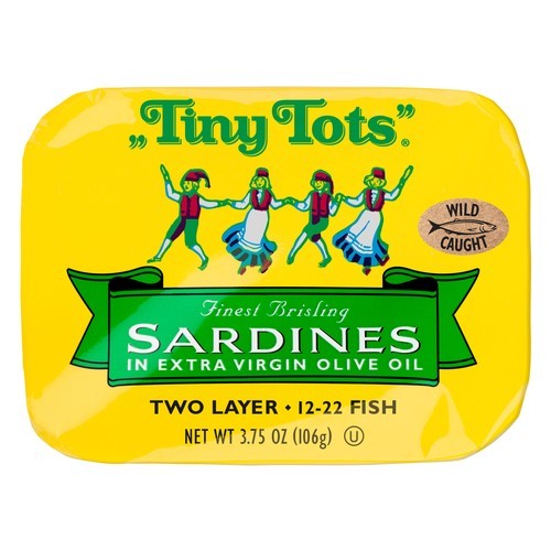 Tiny Tots Sardines 2L in Ev Olive Oil 12/3.75