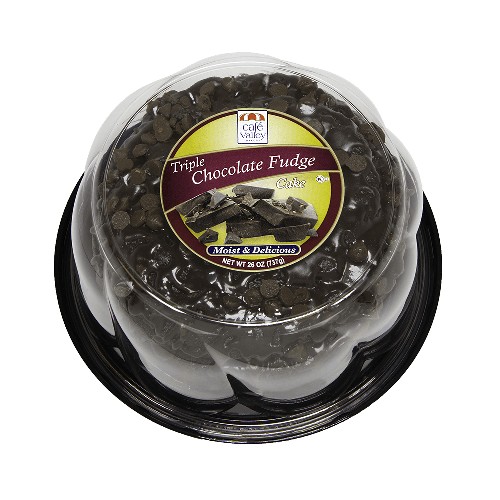 CAFE VALLEY TRIPLE CHOCOLATE FUDGE CAKE