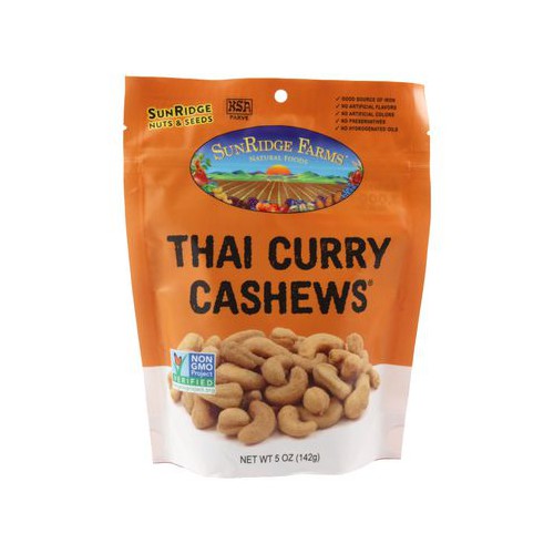Cashews, Thai Curry Roasted NonGMO Verified