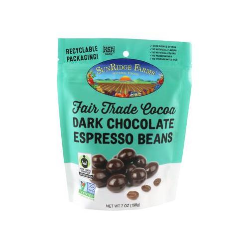 Chocolate Espresso Beans, Dark Fair Trade