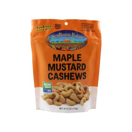 Cashews, Maple Mustard Roasted NonGMO Certified