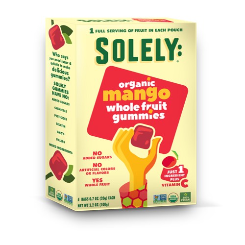 Organic Whole Fruit Gummies, Mango