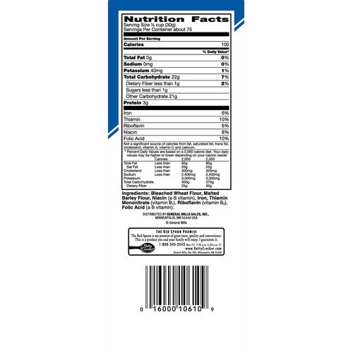 All-Purpose Flour, Bleached/Enriched/Malted, 5 lb