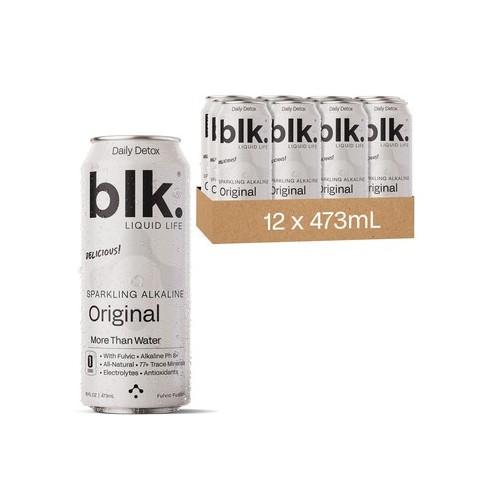 blk. Original Sparkling Water 16oz 12 Pack Cans