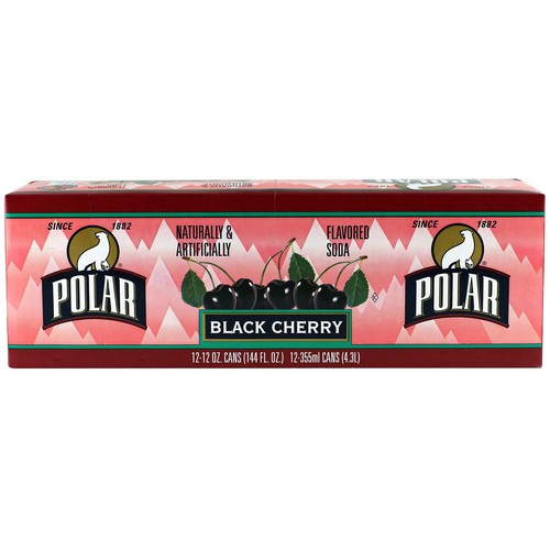 Polar Black Cherry Soda 12 oz