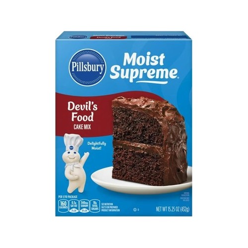 PILLSBURY DEVILS FOOD CAKE MIX