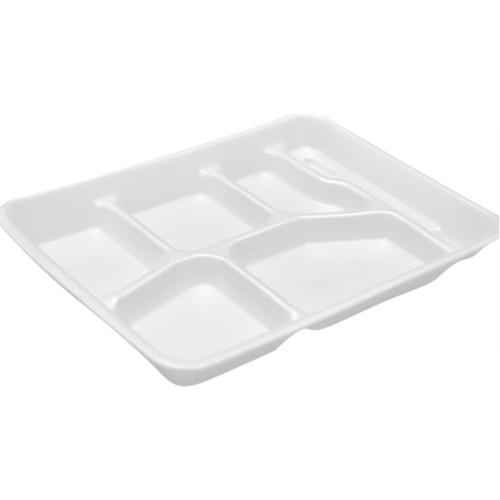 11.5" x 8.5" x 1" 6 Compartment Lunch Tray, 500 ct.