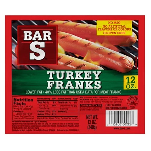 BAR-S TURKEY FRANKS