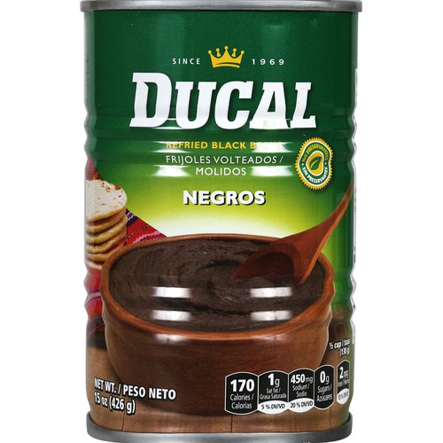 Ducal Refried Black Beans 15 oz