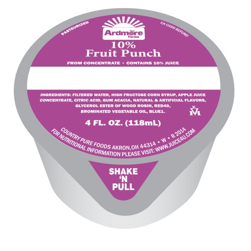 Ardmore Farms Fruit Punch 10% Frozen Cup, 4 fl oz