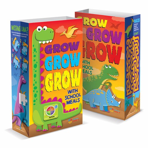 Super Sack Paper Bags - Grow With School Meals!, 250ct