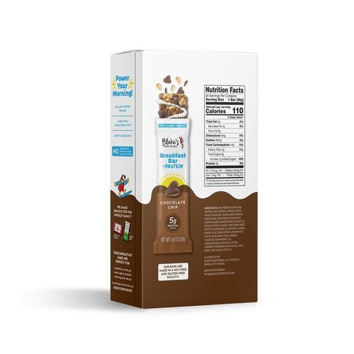 Blake's Seed Based Chocolate Chip Breakfast Bars + Protein