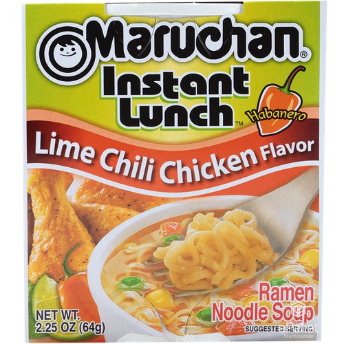 Maruchan Instant Lime Chili Chicken Flavor Ramen Noodle Soup 2.25 oz. Cup