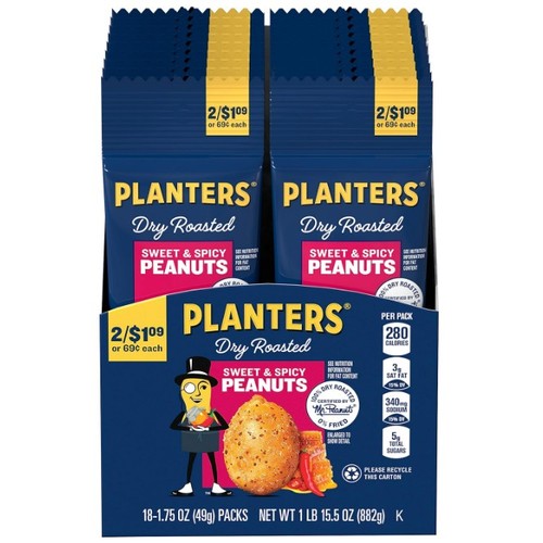 Planters Sweet n Spicy Peanuts, 1.75oz