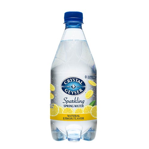 Crystal Geyser Sparkling Spring Water, Lemon