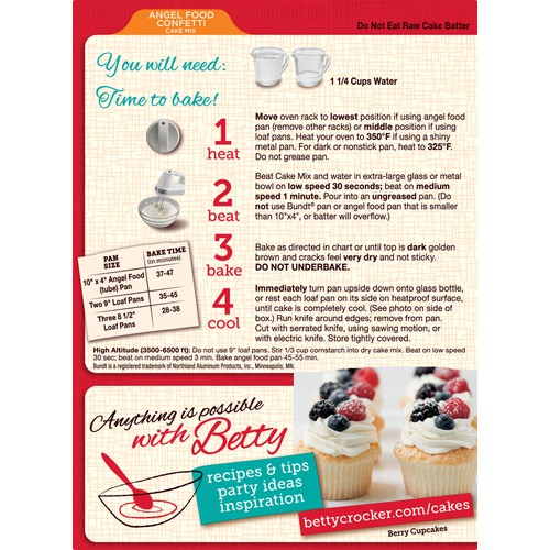 Angel Food Confetti Cake Mix 16 oz