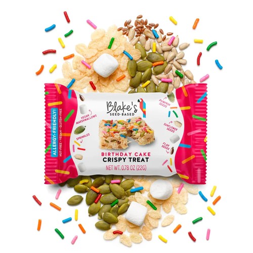 Blake's Seed Based Birthday Cake Crispy Treat Bar