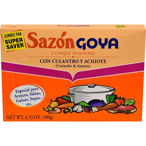 Goya Sazon with Coriander & Annatto Seasoning 6.33 oz