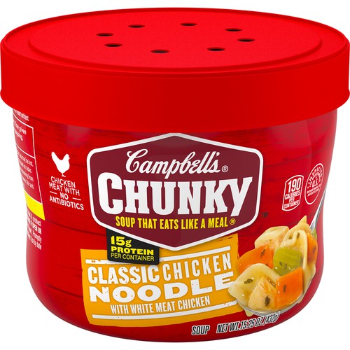 Chunky® Microwavable Soup, Classic Chicken Noodle Soup
