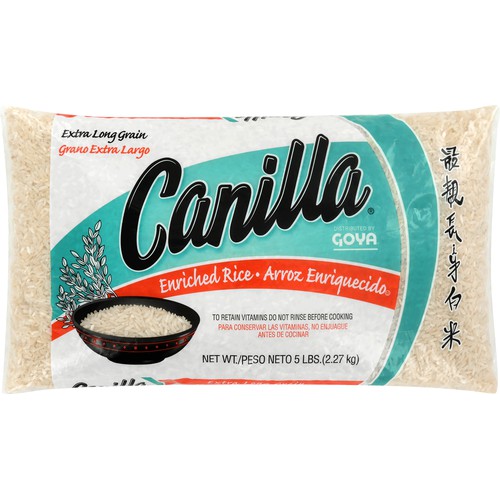 Goya Canilla Extra Long Grain Enriched Rice 5 lb