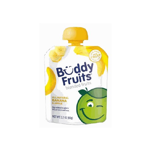 Buddy Fruits Banana & Apple Blended Fruit, 3.2oz