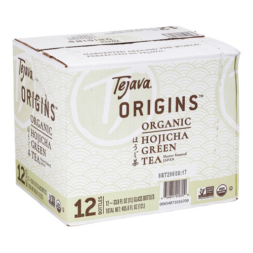 Tejava Origins Hojicha Green Tea, 12 Count 1 Liter