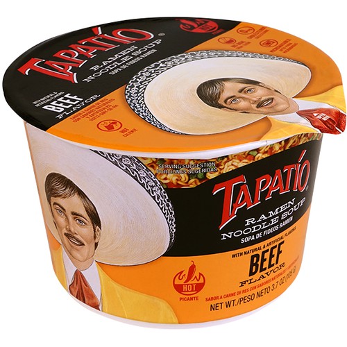 Tapatio Instant Ramen Bowl 3.8oz/110g - Beef Flavor