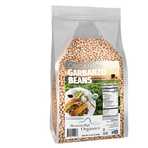 Organic Garbanzo Beans 30lb Case (6x5lb Bags)