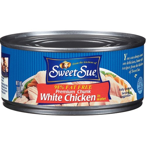 Sweet Sue Premium Chunk White Chicken in Water, 10 oz Can (Pack of 12)
