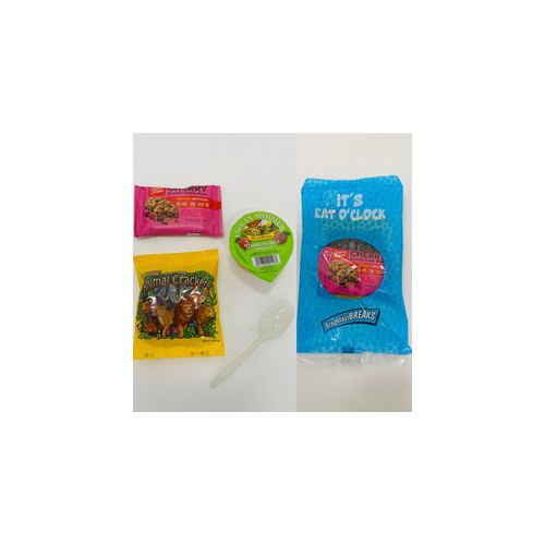 Breakfast Kit WG Chocolate Cherry Granola Bakes w/ Applesauce